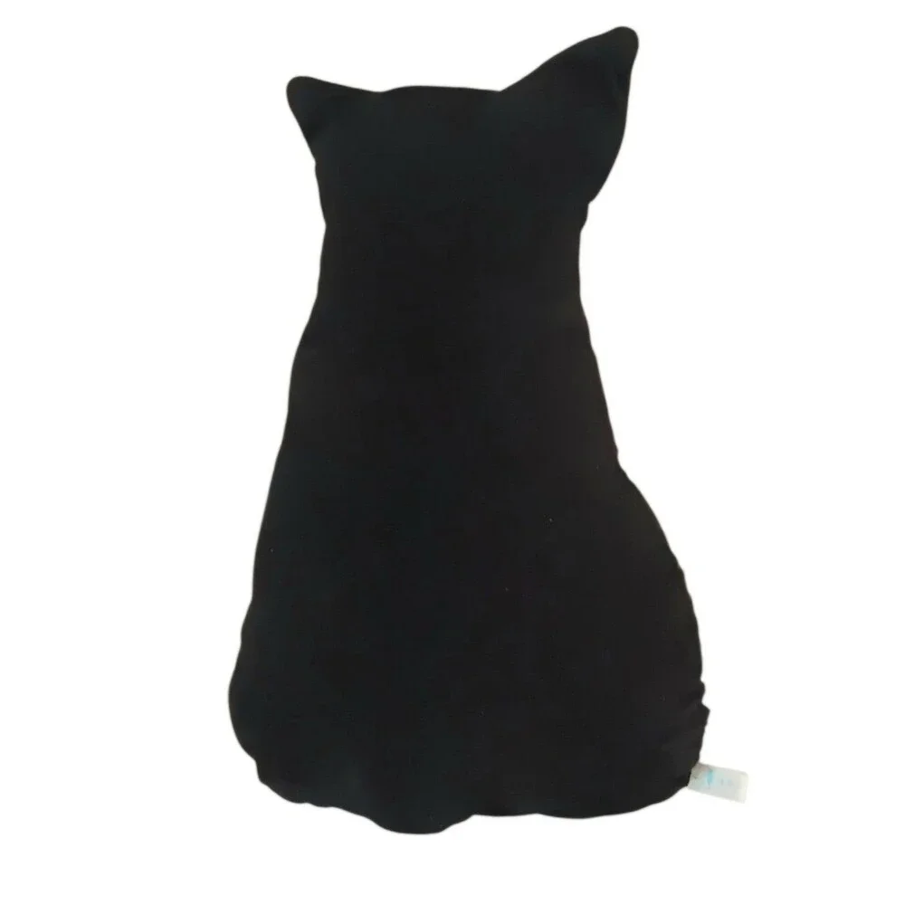 Black Cat Pillow Silhouette Shadow Halloween Plush Stuffed Animal 15
